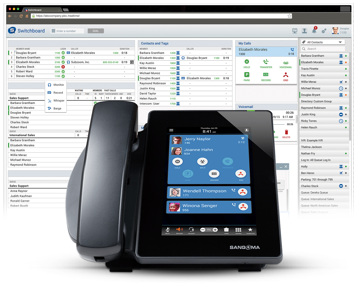 sangoma switchboard app and sangoma phone
