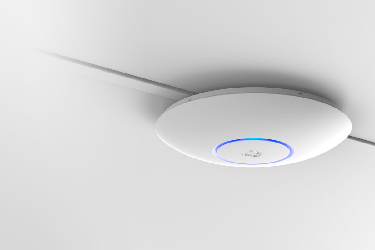 unifi router on ceiling